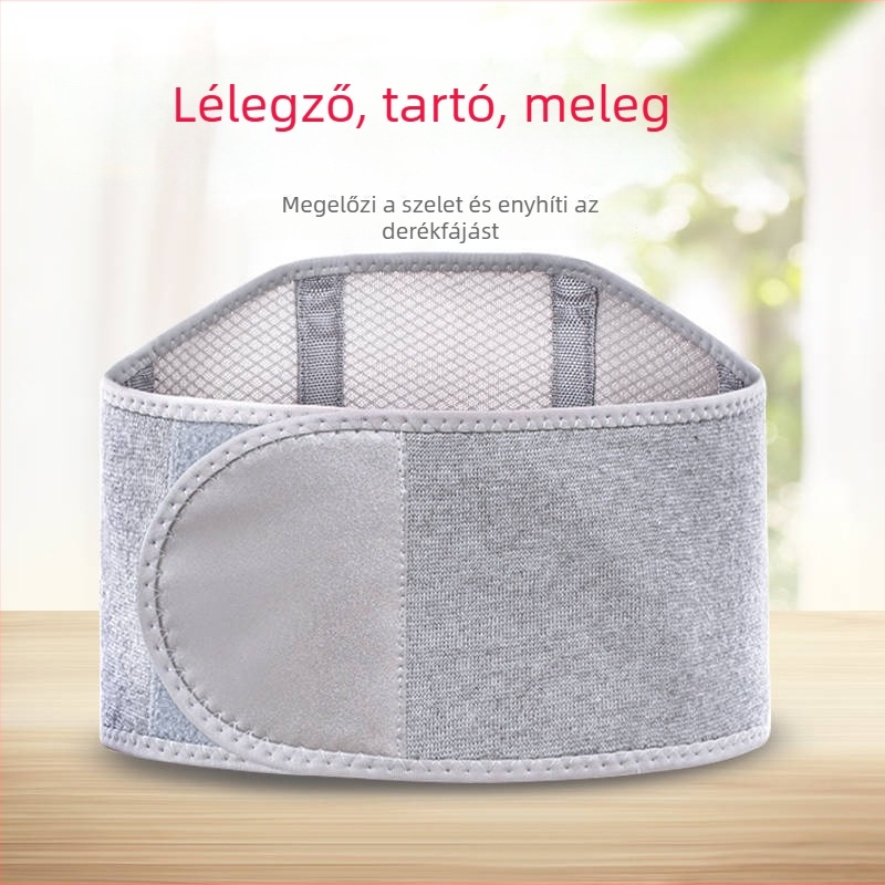 Bambuszszén derékmelegítő kötött öv felnőtteknek