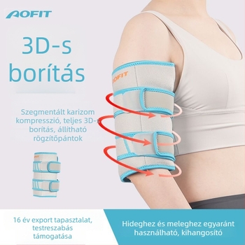 AOFIT könyökvédő mandzsetta hőterápiával kosárlabda, futball és röplabda számára – nyári hűtés, uniszex védő karpánt