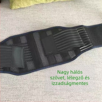 Ultra vékony, lélegző deréköv acéllemez-támogatással a lumbális terület védelmére és izomfáradtság enyhítésére