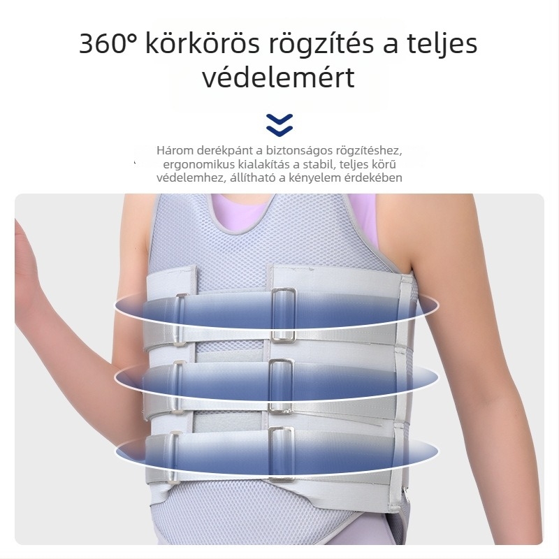Felnőtteknek szóló torako-lumbális rögzítő ortézis, posztoperatív ágyéktáji törésre, légáteresztő deréktámasz öv