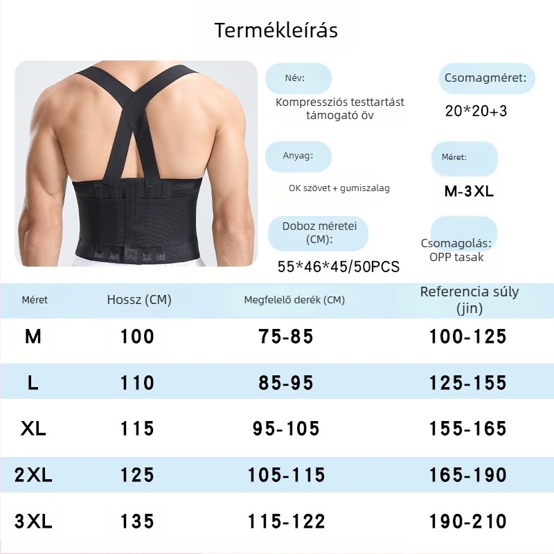Deréktámasz kompressziós öv kosárlabdához, fitneszhez és súlyzós edzéshez – kültéri védőfelszerelés
