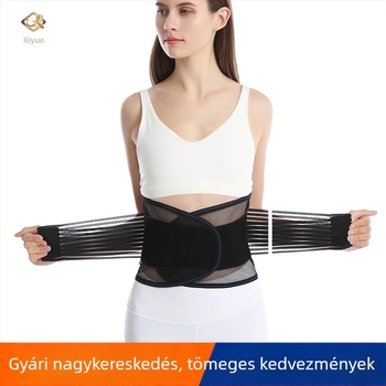 Derék-támogató öv acéllemez-támogatással, halcsont mintázatú öv, derék-kompressziós támasztóöv, derék-stabilizáló öv, uniszex védőfelszerelés, kompressziós derák támasz