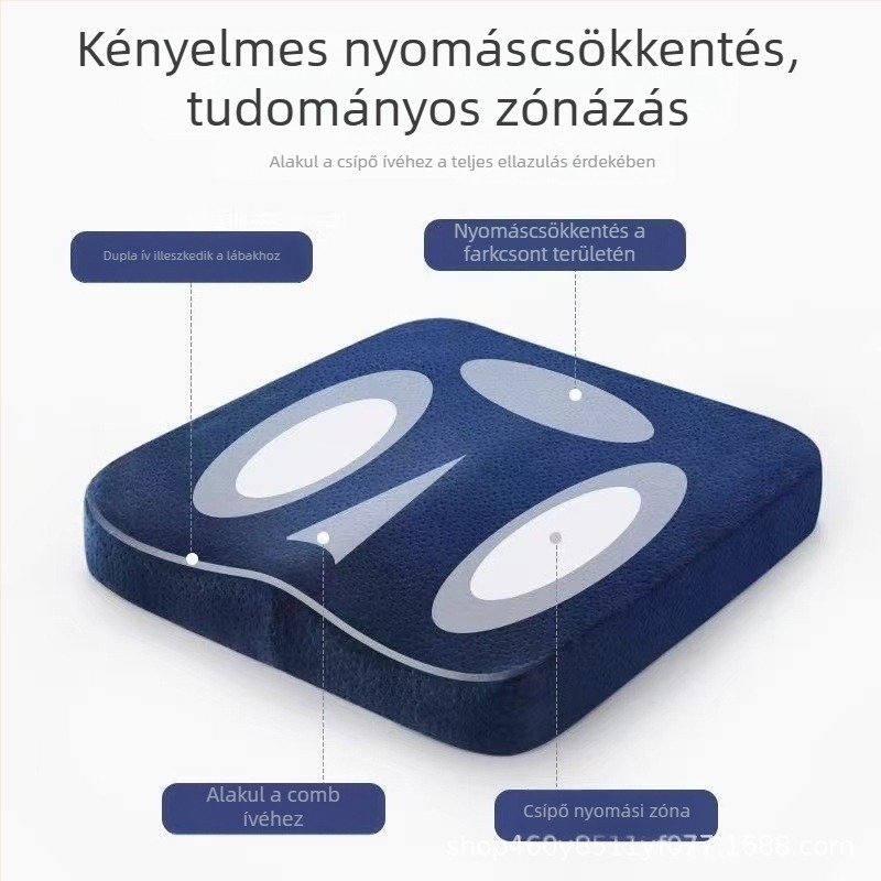 Memóriahab ülőpárna irodai használatra, deréktámasz hosszú ülésekhez