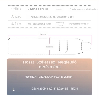 Állítható derék támasztó öv, színes és melegítő dizájnnal edzéshez