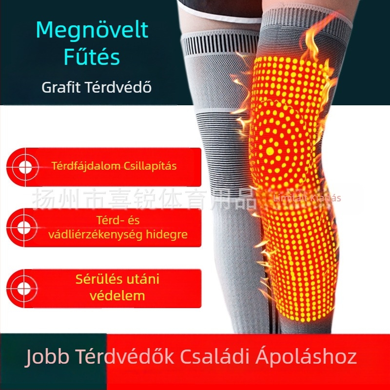 Grafén melegítő térdkalácsvédő üröm kivonattal, hosszított dizájn futáshoz és szabadtéri sportokhoz