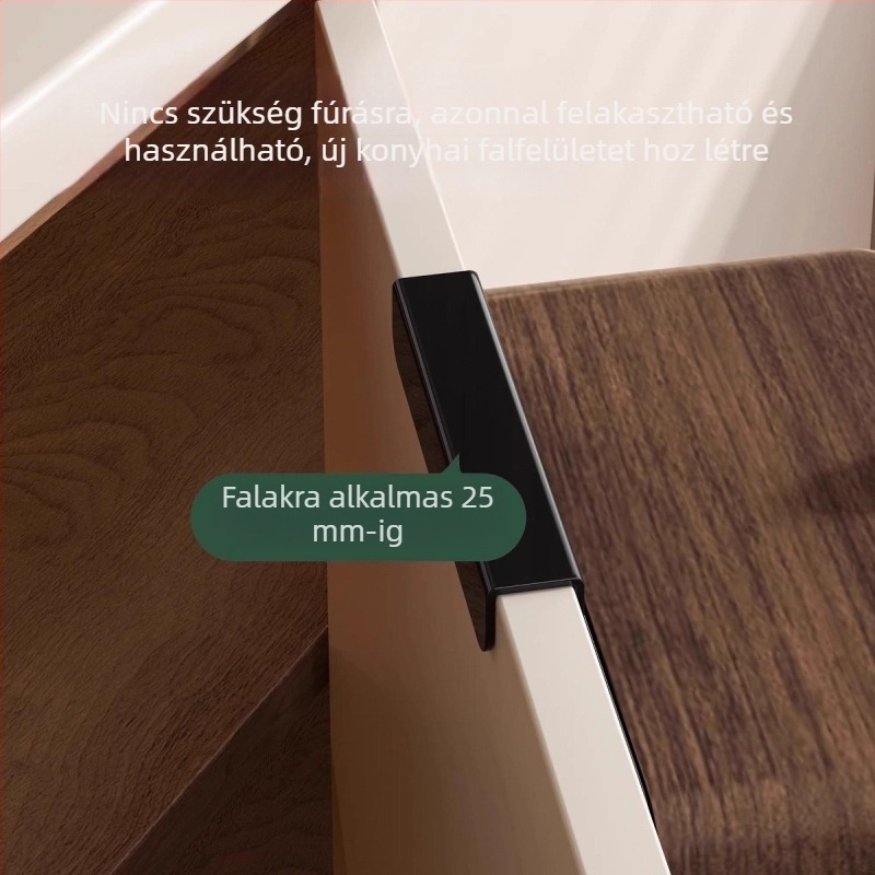 Középkori stílusú falra szerelhető konyhai szemetes, fedéllel, nagy kapacitású