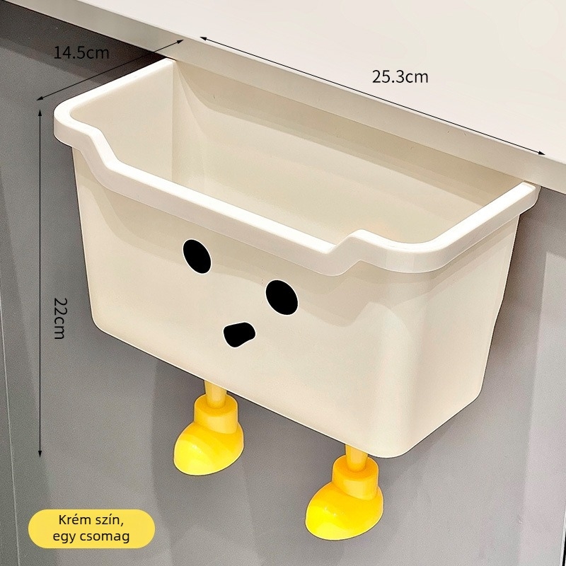 Konyhai falra szerelhető szemetes, új modell, elegáns dizájn otthonra, kompakt mini asztali szemetes a nappaliba