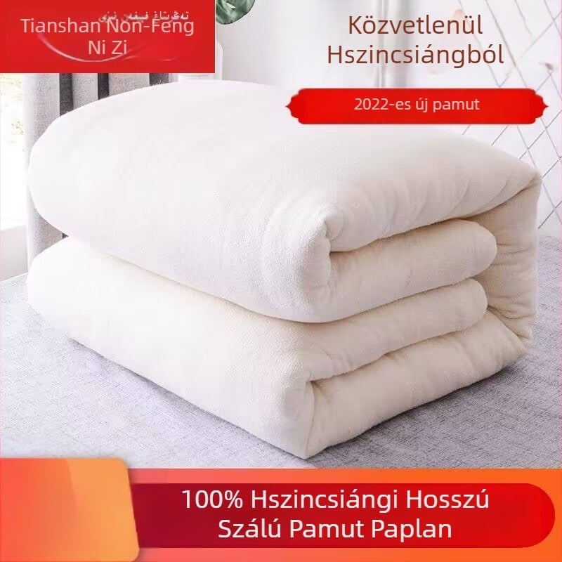 Kézzel készített Xinjiang hosszú szálú gyapot töltetű paplan, tavasz–ősz, 2,05–2,50 kg, 100% pamut