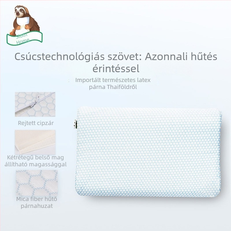 Thaiföldi királyi természetes latex párna hűsítő nyári érzéssel, nyaki és cervikális támasz, testreszabható nagykereskedelmi rendeléshez