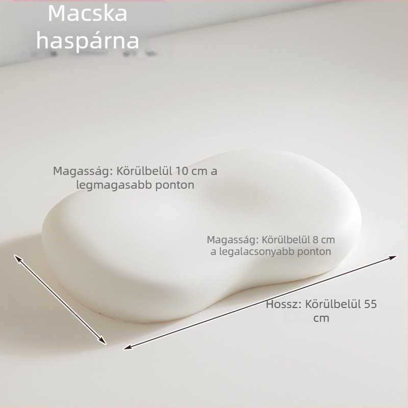Memóriahabos macska hasa párna csupasz maggal, nyomásmentes, testreszabható méret, magasság és sűrűség