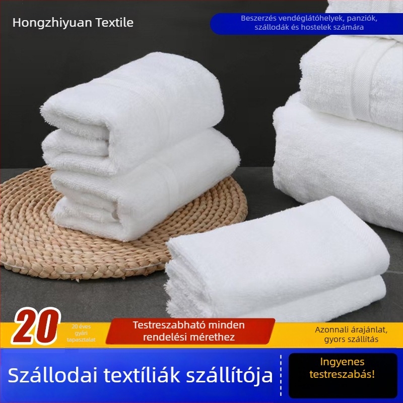 100% pamutból készült hotel törölközők, vastag törölközők ötcsillagos szállodák és vendégházak számára, hotel textil nagykereskedelem