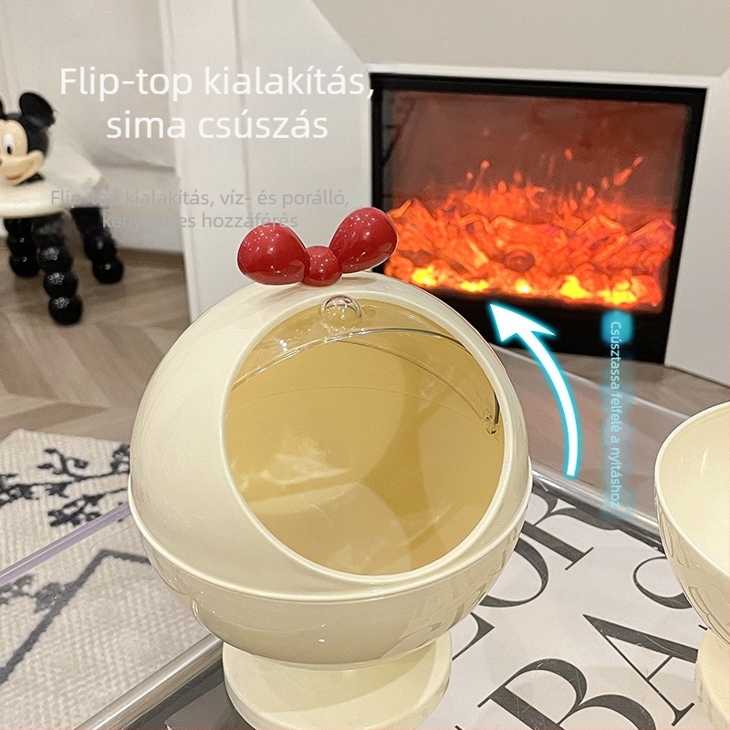 Szabadalmaztatott hajgumi tároló doboz fedővel, asztali kozmetikai szervező, vastított kivitel, testreszabható