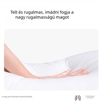 H-alakú terhességi párna, 100% pamutsátén anyagú, oldal alvásra szolgáló testpárna, leválasztható és mosható deréktámasz párna, egyedi gyártmányú alvópárna