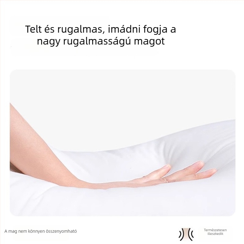 H-alakú terhességi párna, 100% pamutsátén anyagú, oldal alvásra szolgáló testpárna, leválasztható és mosható deréktámasz párna, egyedi gyártmányú alvópárna