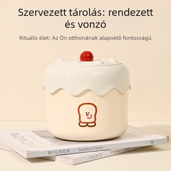 Aranyos asztali szemetes, kompakt kivitel, fedeles, ideális az íróasztalhoz, hálószobához vagy kollégiumba