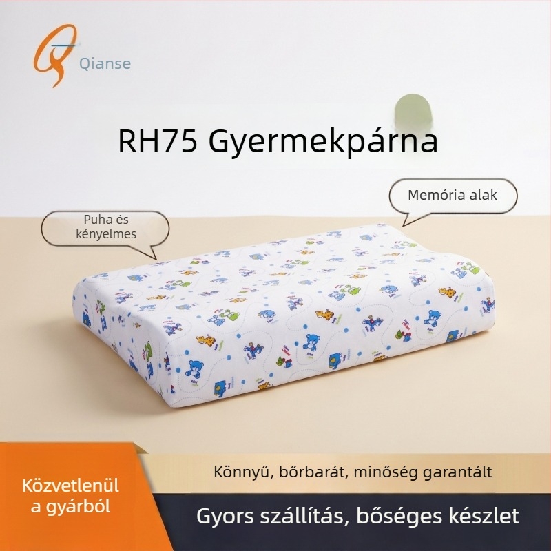 Gyerekeknek memóriahabos párna karikatúra dizájnnal, formázó párna, pamut huzattal