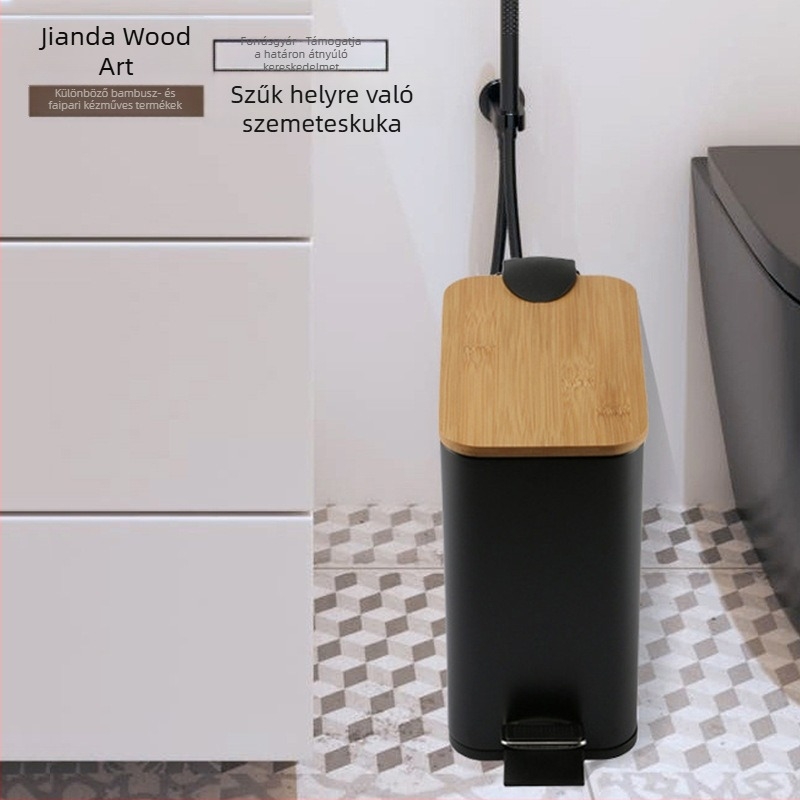 5L pedálos szemetes, nordic stílusú, fürdőszobába, konyhába és nappaliba