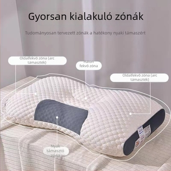 Nyaki gerinc védő párna mag – alvássegítő, felnőtteknek, csont alakú, poliészter töltet