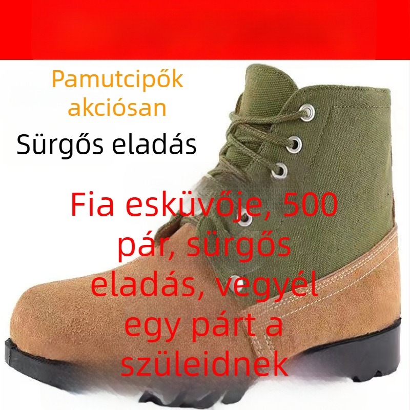 Uniszex téli havas bakancs, magas szárú, bőr felső, gyapjú bélés, csúszásmentes gumitalp, munkavédelmi lábbeli