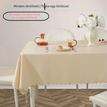 Négyszögletes PVC asztalterítő és alátét, vízálló, olajálló, égésvédő, európai stílusú, virágos mintával, szállodai és otthoni használatra