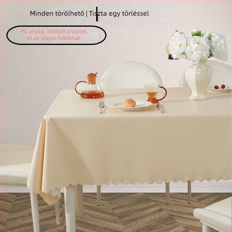 Négyszögletes PVC asztalterítő és alátét, vízálló, olajálló, égésvédő, európai stílusú, virágos mintával, szállodai és otthoni használatra