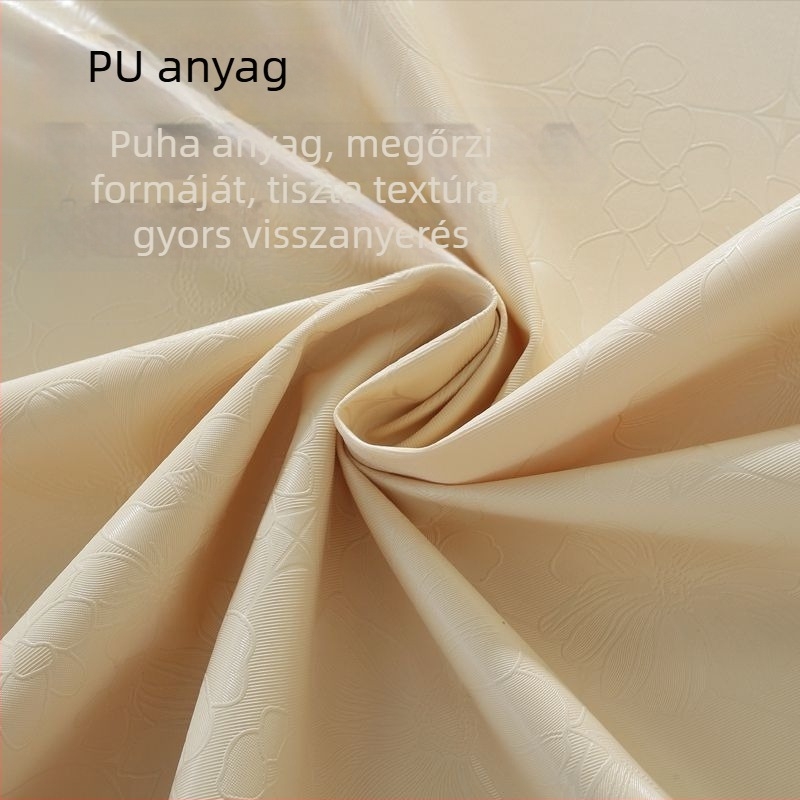 Négyszögletes PVC asztalterítő és alátét, vízálló, olajálló, égésvédő, európai stílusú, virágos mintával, szállodai és otthoni használatra