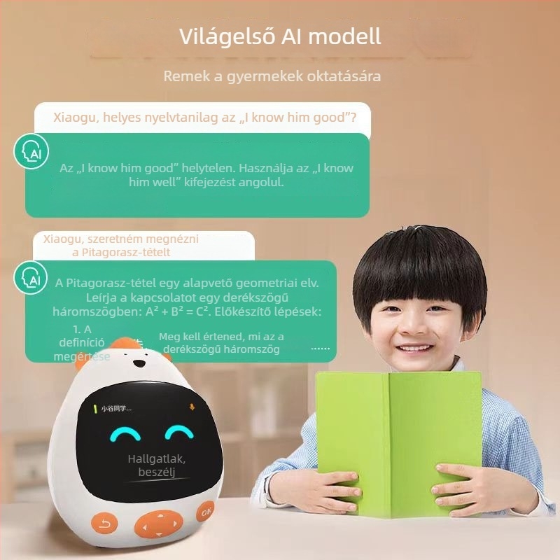 AI intelligens ébresztőóra időgazdálkodással, visszaszámlálással, tanulási ütemtervvel, hangvezérléssel és töltéssel — diákok és gyerekek, új modell