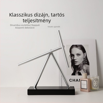 Kaotikus pendulum: asztali dekoráció örökmozgást idéző stílussal, modern minimalist stílus, prémium ajándék