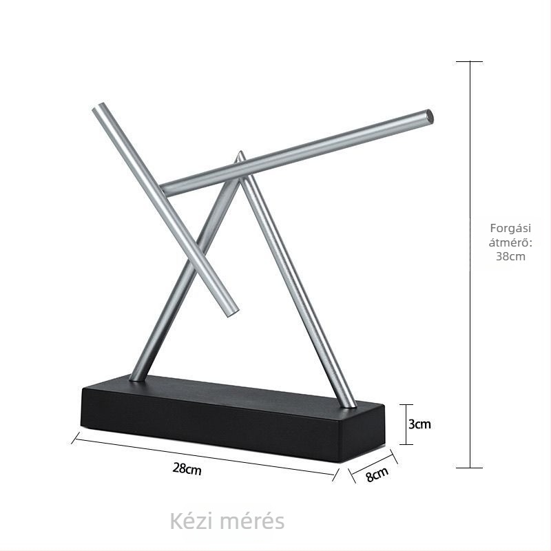Kaotikus pendulum: asztali dekoráció örökmozgást idéző stílussal, modern minimalist stílus, prémium ajándék