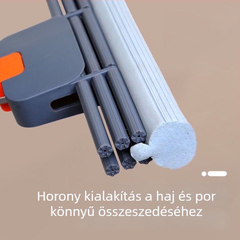 Kéz nélküli szivacsos mop otthoni használatra, görgővel kinyomó mechanizmussal, nagy nedvszívó képesség