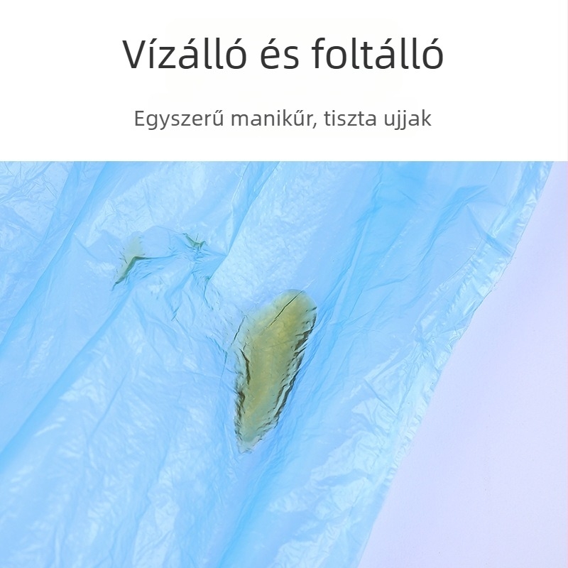 Egyszer használatos manikűr ujjvédők, vastagabbak, vízállóak és foltállóak, átlátszó műanyag ujjvédők otthoni használatra