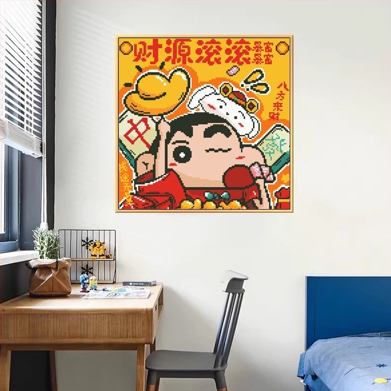 Crayon Shin-Chan keresztszemes készlet 2025 – új stílus a nappaliba és a hálószobába