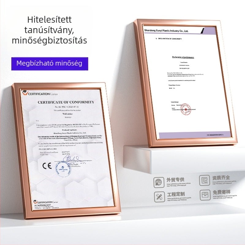 Négy darabos, nagy méretű 3D falikép szett, öntapadós hablapokra nyomtatott márványmintával, nappalira dekoráció