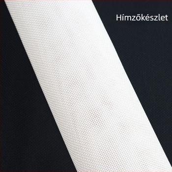 14-ct keresztszemes vászon ökológiai pamutból, esőcsepp mintával, tájkép, nordikus stílusú hímzőkészlet