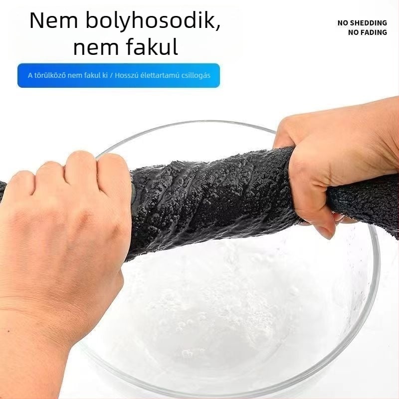 Művelúr autó törlőkendő, kétoldalas rövid velúr, rendkívül nedvszívó