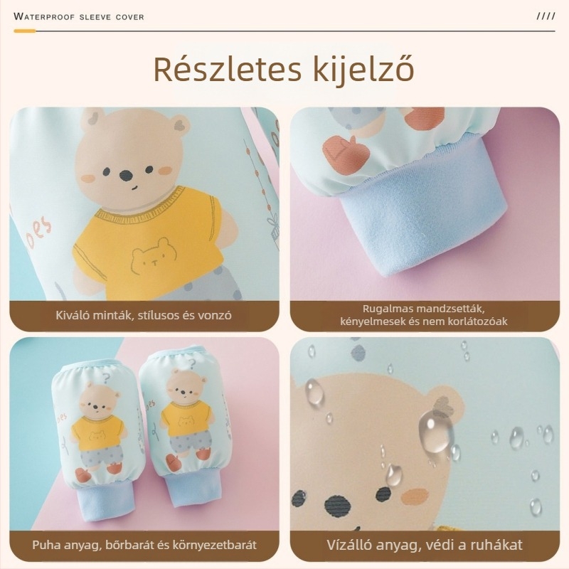 Gyerekeknek vízálló ujjvédők evéshez és rajzoláshoz – aranyos