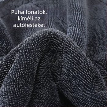 Személyre szabott logóval ellátott fonott autóápoló törölközők, kétoldalas vastagított törölközők, erős nedvszívás