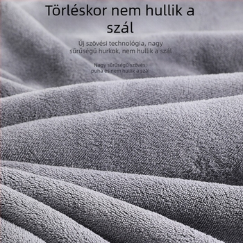 Korall fleece autóápoló törlőkendő, extra nagy méretű, vastag, nedvszívó, szöszmentes, nyom nélkül