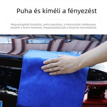 Vastag, nedvszívó autómosó kendő, szöszmentes, nagy méretű belső tisztításhoz