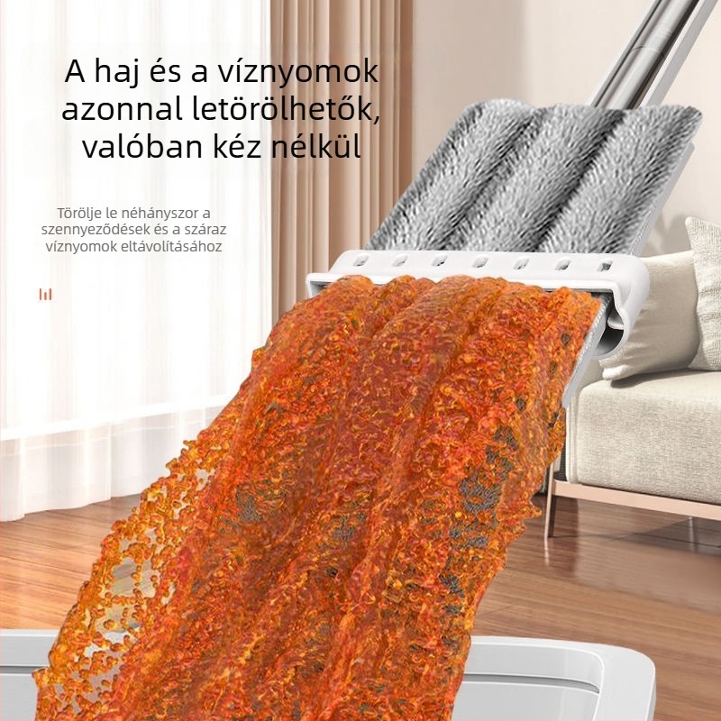 Új divatos érintés nélküli lapos felmosó, otthoni használatra, száraz és nedves tisztítás
