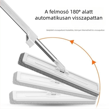 Lapos mop kéz nélküli használathoz, nedvszívó, kettős funkciójú otthoni tisztításhoz, nedves vagy száraz tisztítás