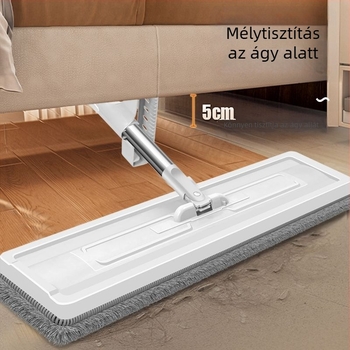 Lapos mop kéz nélküli használathoz, nedvszívó, kettős funkciójú otthoni tisztításhoz, nedves vagy száraz tisztítás