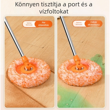 Napraforgó mintás teleszkópos mop falakhoz és mennyezethez – pamut fej, rozsdamentes acél szár