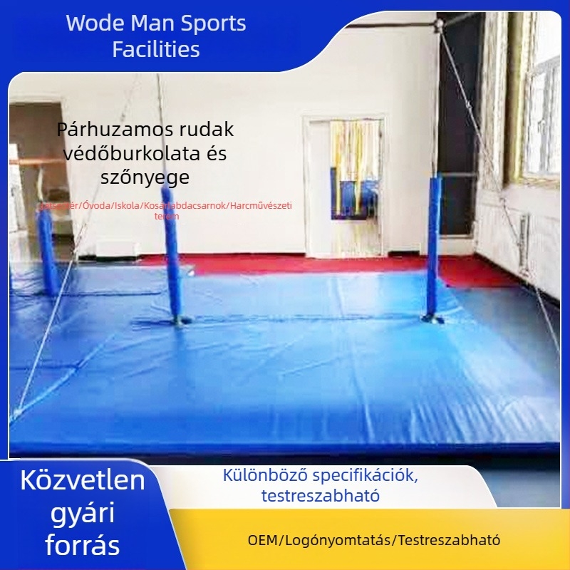 Habvédő matrac vízszintes és párhuzamos rúdhoz, gyermekek edzéséhez és gimnasztikához a földön
