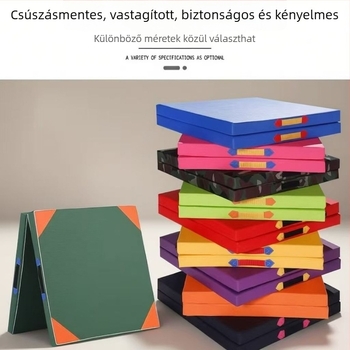 Ülő- és hasizomgyakorlatokhoz készült matrac, hajtogatható táncmatrac akrobatikus edzésekhez, gyerekek és diákok számára