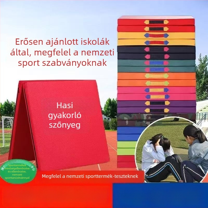 Ülő- és hasizomgyakorlatokhoz készült matrac, hajtogatható táncmatrac akrobatikus edzésekhez, gyerekek és diákok számára
