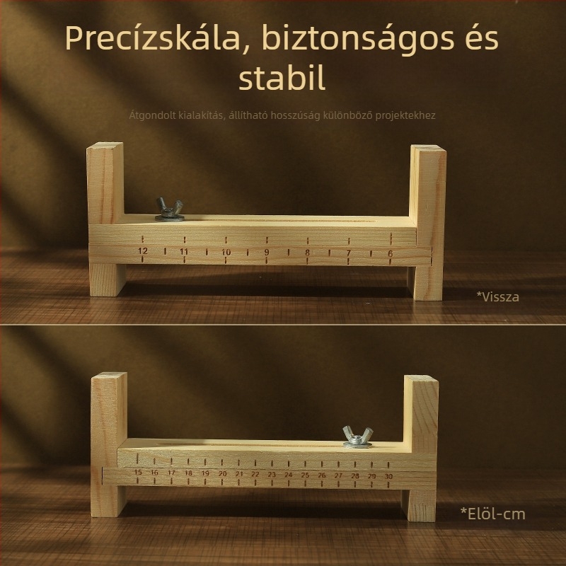 Fából készített keretes kötőállvány DIY ékszerkészítéshez - eszköz karkötők és zsinórok kötéséhez