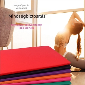 PU jóga matrac téglalap alakú, tánc és gimnasztika gyakorláshoz, otthoni használatra, logóval nyomtatva