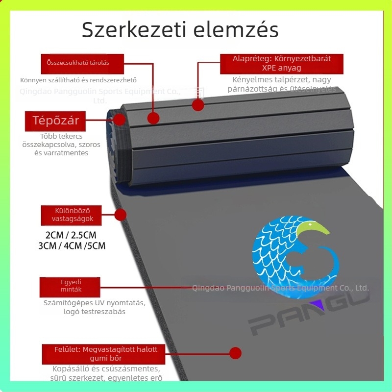 Taekwondo matrac, vastagított csúszásmentes XPE, környezetbarát, professzionális versenyre és edzésre, guruló matrac
