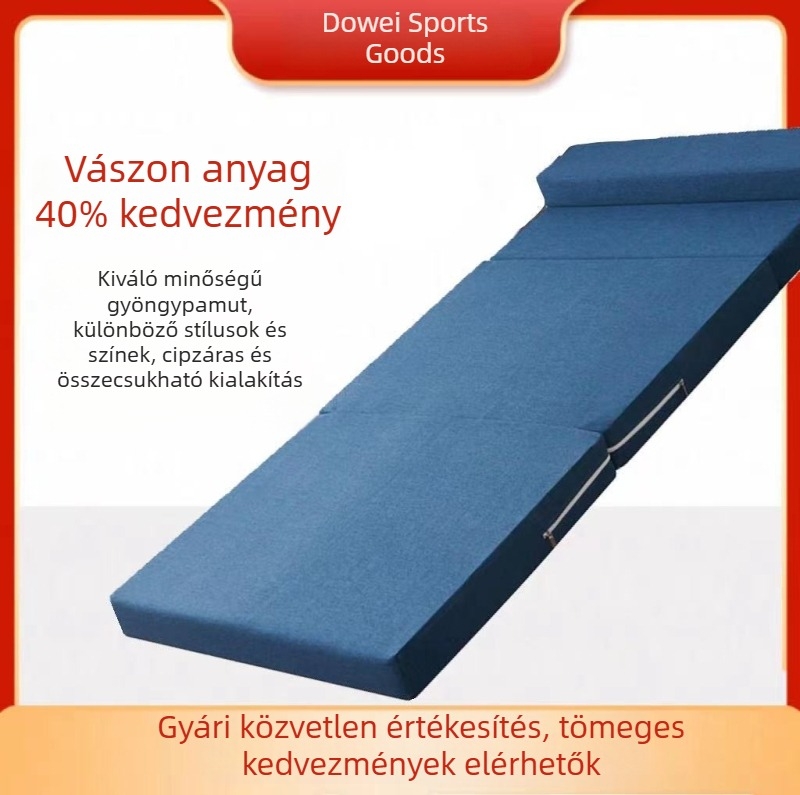 Összecsukható irodai alvó matrac földön történő alváshoz, kültéri használatra, diákoknak és gyerekeknek